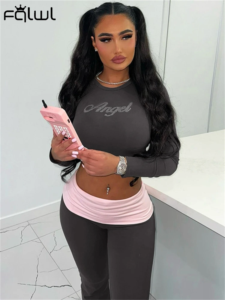 Habbris новый зимний женский повседневный спортивный костюм 2024 укороченный топ с