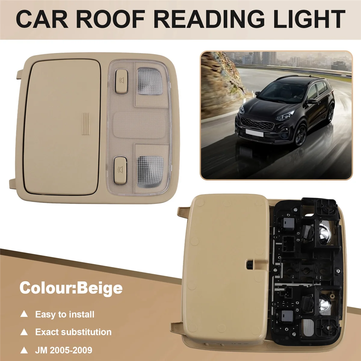 Автомобильная лампа для чтения карт фонарь Hyundai Tucson JM 2005-2009 928502E000J9 928502E00 0 детали