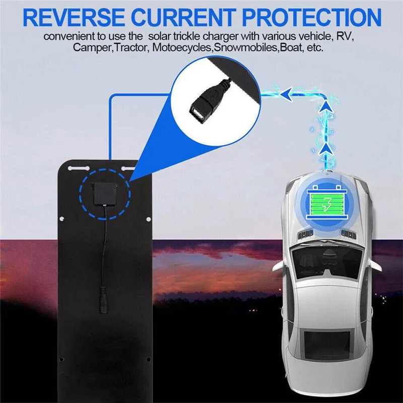 Портативная солнечная панель 12 в 30 Вт для автомобиля лодки мощная зарядное