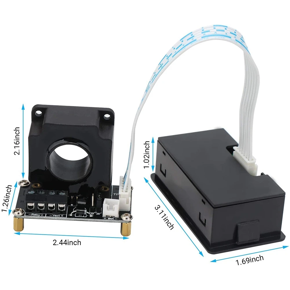 Двунаправленный измеритель напряжения и силы тока Тестер 90 в 300 А для отображения