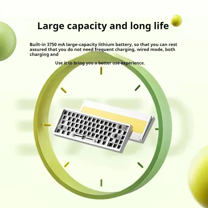 Weikav Lucky65 3-режимная прокладка из алюминиевого сплава RGB Беспроводная механическая