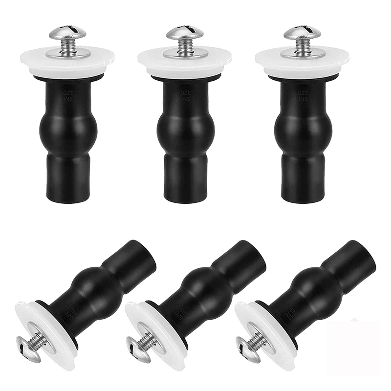 

Toilet Seat Screws,Universal Expanding Rubber Screw Top Fixing Hinges Fitting WC Blind Hole Plastic Washers Nut
