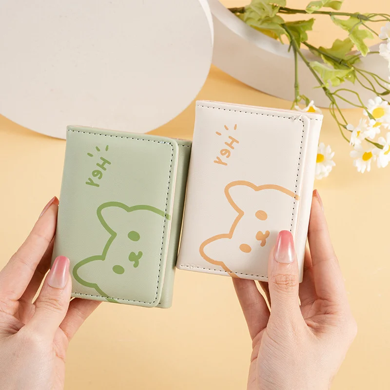 

Pu Wallets for Women Mini Billeteras Para Mujer Wallet Cute Portfel Damski Coin Purse Monedero Fold Card Holder Bag Sac Femme