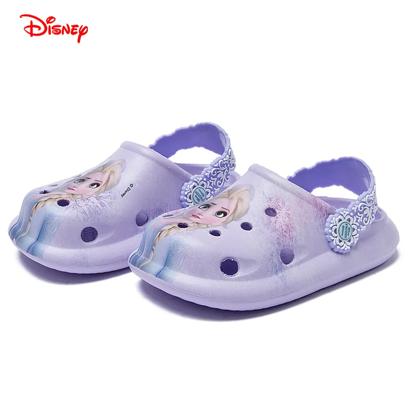 Босоножки с дырками для принцесс Disney летние детские тапочки милые Мультяшные