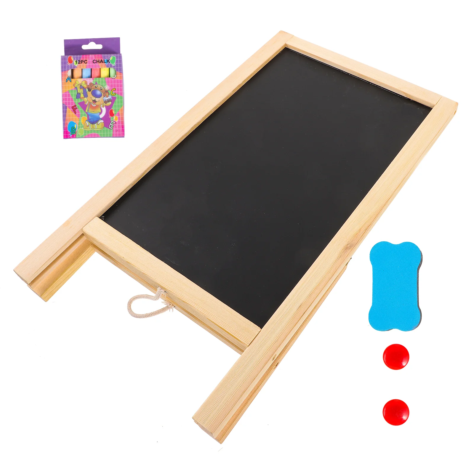 

Wooden Drawing Board Blackboard Chalk Single Sided Small Chalkboard Sign Rustic