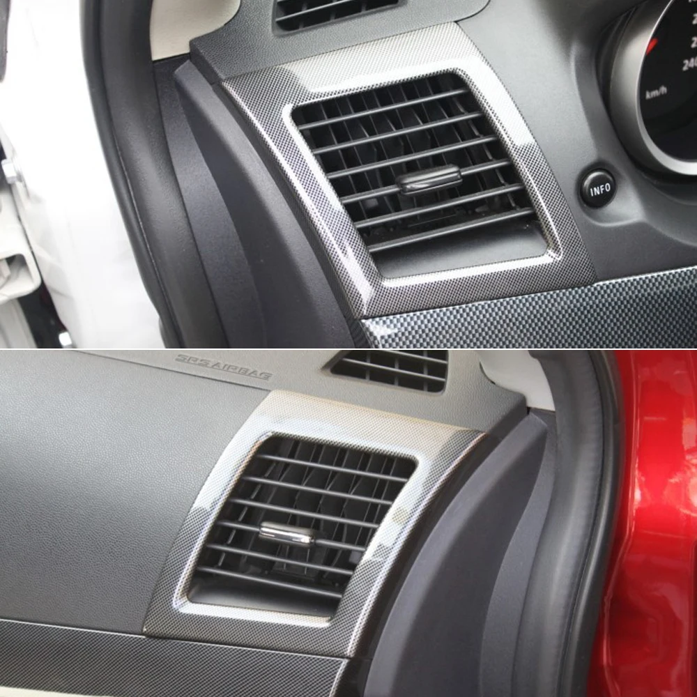 

Car Accessories for Mitsubishi Lancer 2008-2016 ABS Interior Side Air Vent Outlet Cover Trim 2pcs