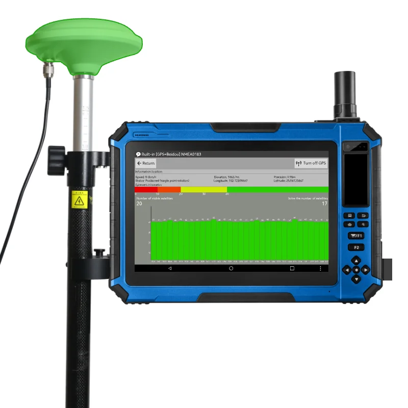 

Hugercok G101F измерение уровня по Цельсию Rtk, Промышленный 1000 Nit Ip65 навигация и Gps 4G Lte 10.1 Прочный планшет Android Pc