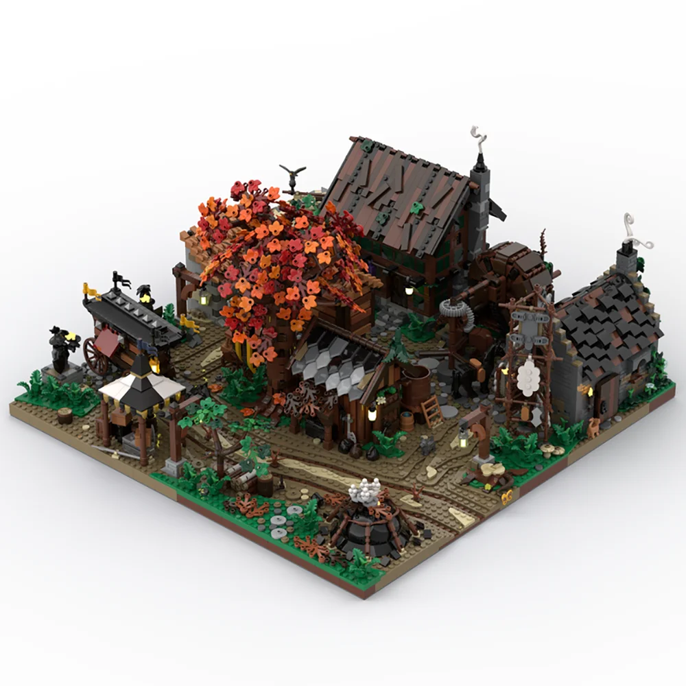 Детский конструктор для сборки средневекового города 6573 шт