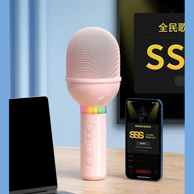 

ABS Household Karaoke Wireless Bluetooth Integrated Microphone Portable Car Music Player For Xiaomi Huawei Phone Abs