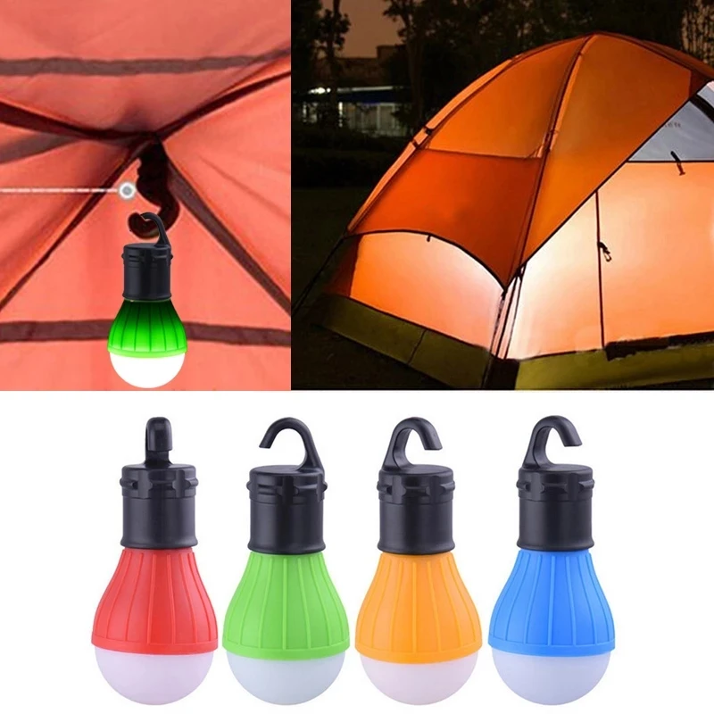 

Portable Camping Equipment Outdoor Hanging 3 LED Camping Lantern Soft Light LED Camp Lights Bulb Lamp for Camping Tent Fishing