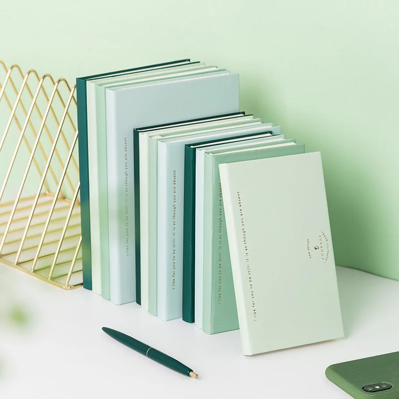 

Простой бронзирующий блокнот в стиле ретро, журнал в твердой обложке, чистый ежедневник, дневник, блокнот, милая А5 B6 A6, портативный дневник, планировщик, блокнот