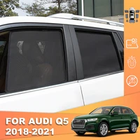 for audi q5 80a 2017 2022 magnetic car sunshade visor front windshield mesh frame curtain rear side baby window sun shade shield