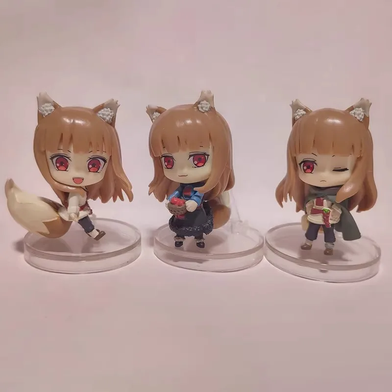 Фото Оригинальная фигурка аниме BUSHIROAD Спайс и волк гасяпон Qversion, модель, игрушки, подарки, мультяшный персонаж, коллекционное украшение №5