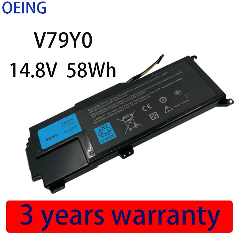 

Оригинальный новый аккумулятор V79Y0 14,8 в 58 Вт/ч для ноутбука Dell XPS 14z Series XPS 14Z-L412X XPS 14Z-L412Z V79YO YMYF6 0YMYF6
