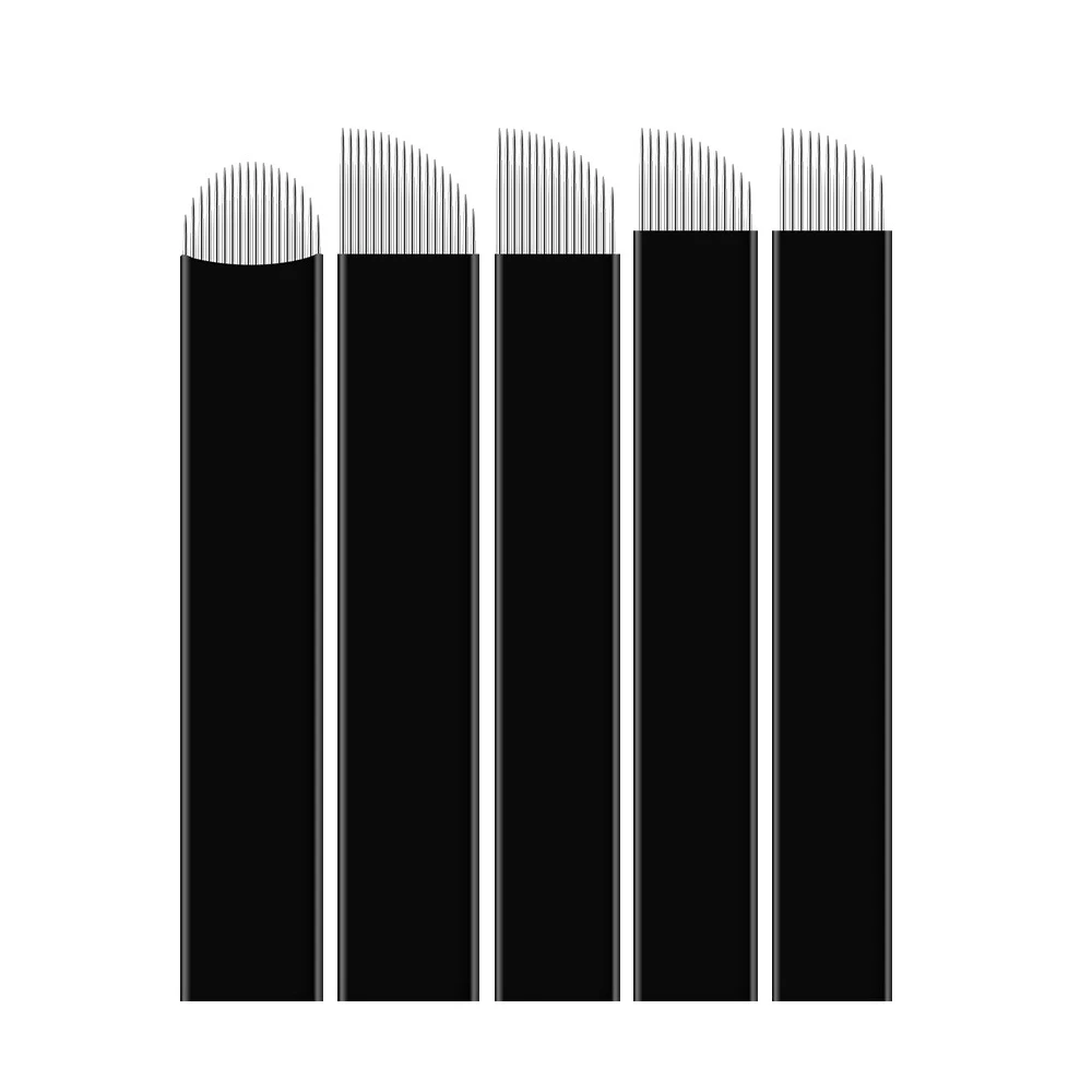 

50pcs Tattoo Supplies Dermografo Tattoo Needles 0.18mm 18U Shape Tebori Tattoo Blades for Manual Microblading Pen