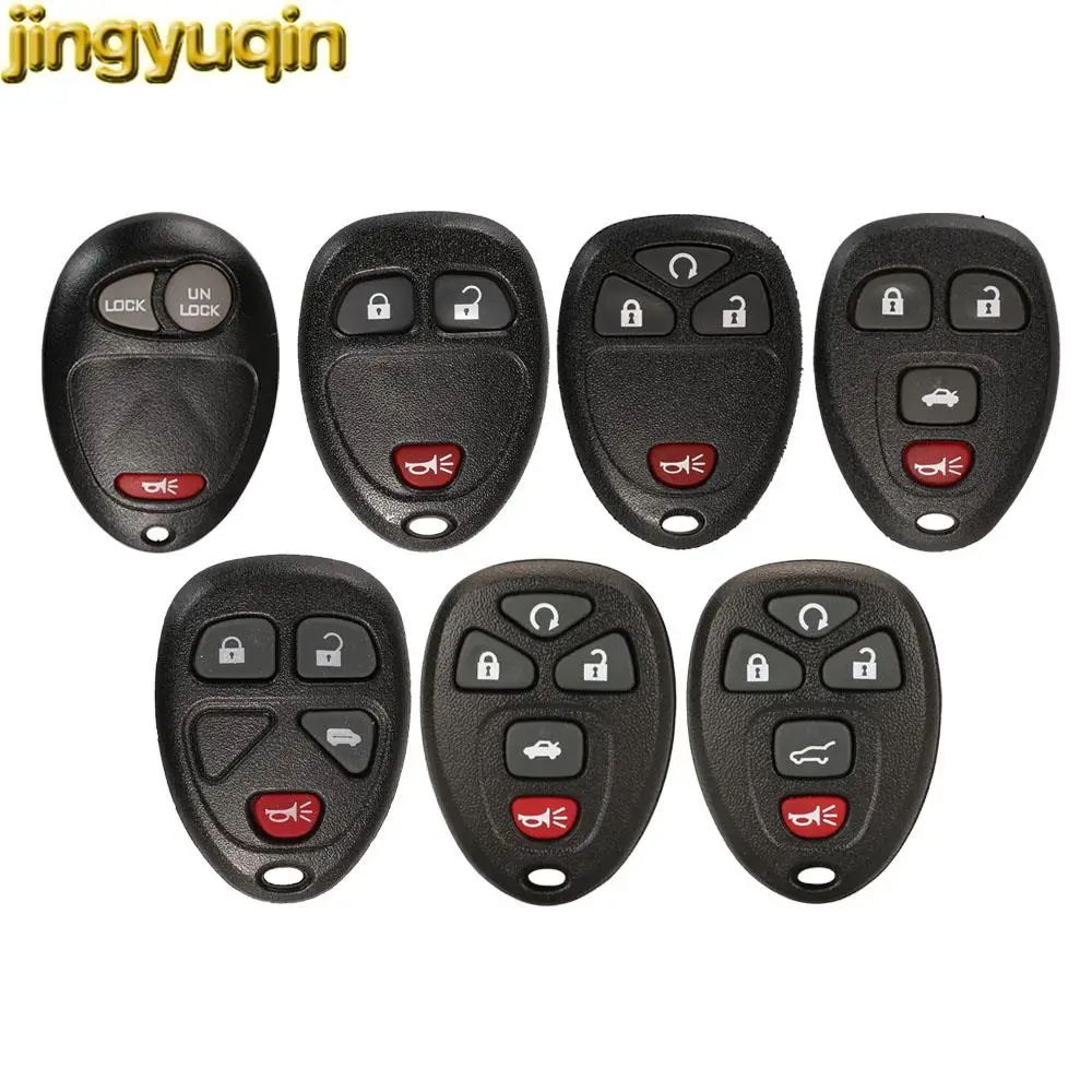 

Jingyuqin 2/3/4/5 Button Remote Car Key Shell For Buick Chevrolet Suburban Tahoe TrailBlazer GMC Sierra Yukon Hummer H2 H3