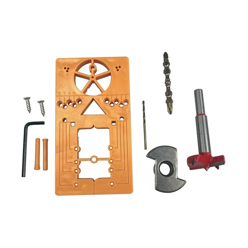 

Перфоратор Для петель по дереву, направляющая для сверления отверстий на петлях, шаблон для открывания отверстий для столярных работ