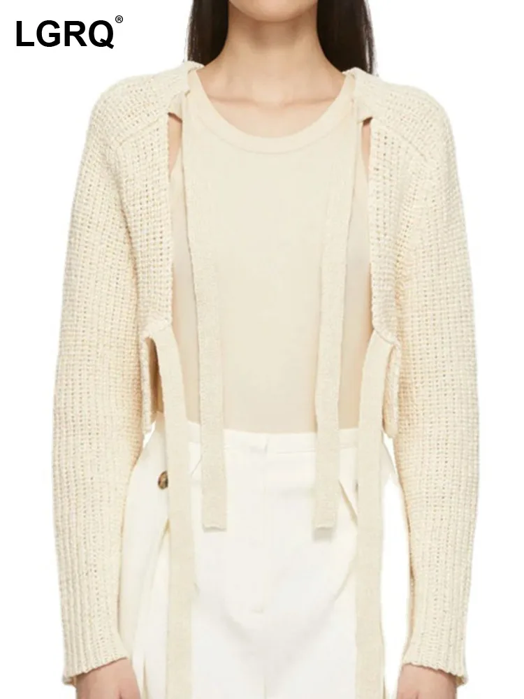 

Женский вязаный кардиган с длинным рукавом, с высокой талией