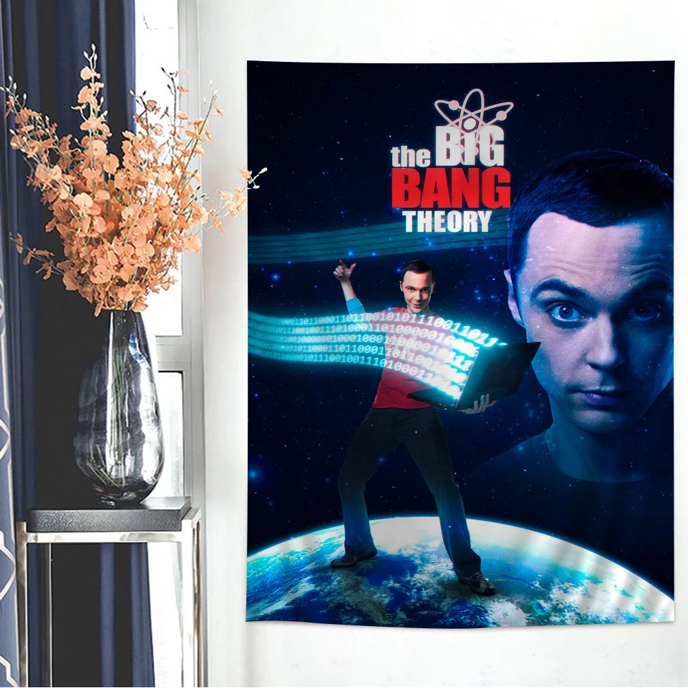 The Big Bang Theory Classic Tv DIY Wall Tapestry Hanging Tarot Hippie Rugs Dorm INS Home Decor