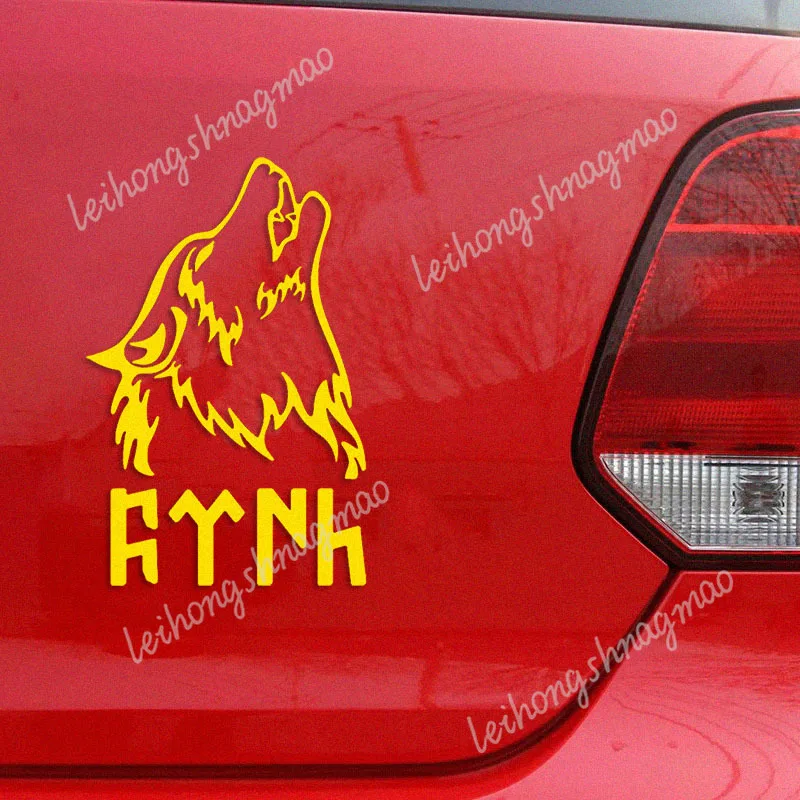 Фото Whl # Забавная наклейка на автомобиль Howl Wolf Türkiye, автомобиль, мотоцикл, ноутбук, хост, внешнее украшение, виниловая наклейка, водонепроницаемая №4