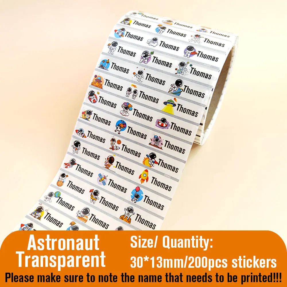 

Водонепроницаемые наклейки с именем Kawaii