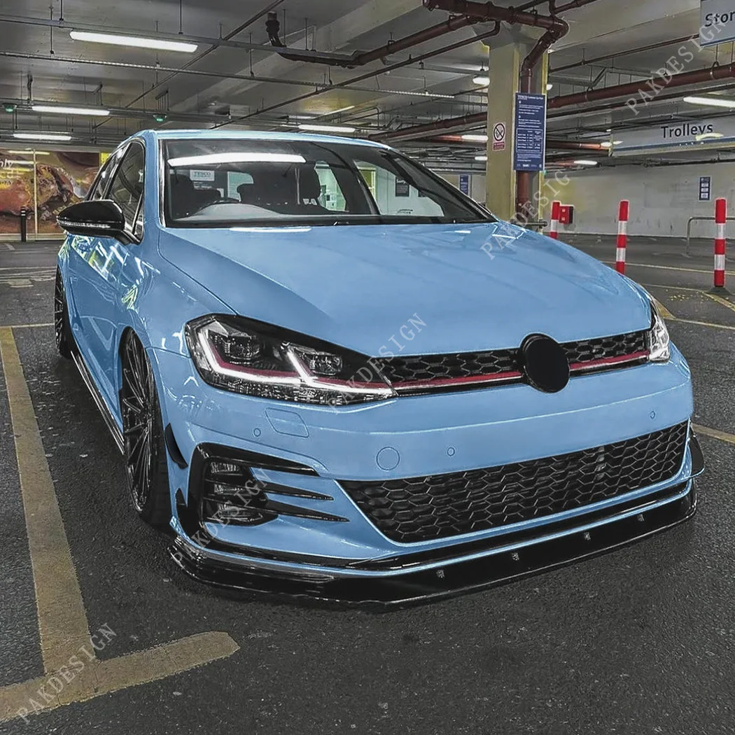 4 шт. передний бампер разделитель губ ветровой нож накладка для VW Golf MK7.5 GTI 2017 2018 2019