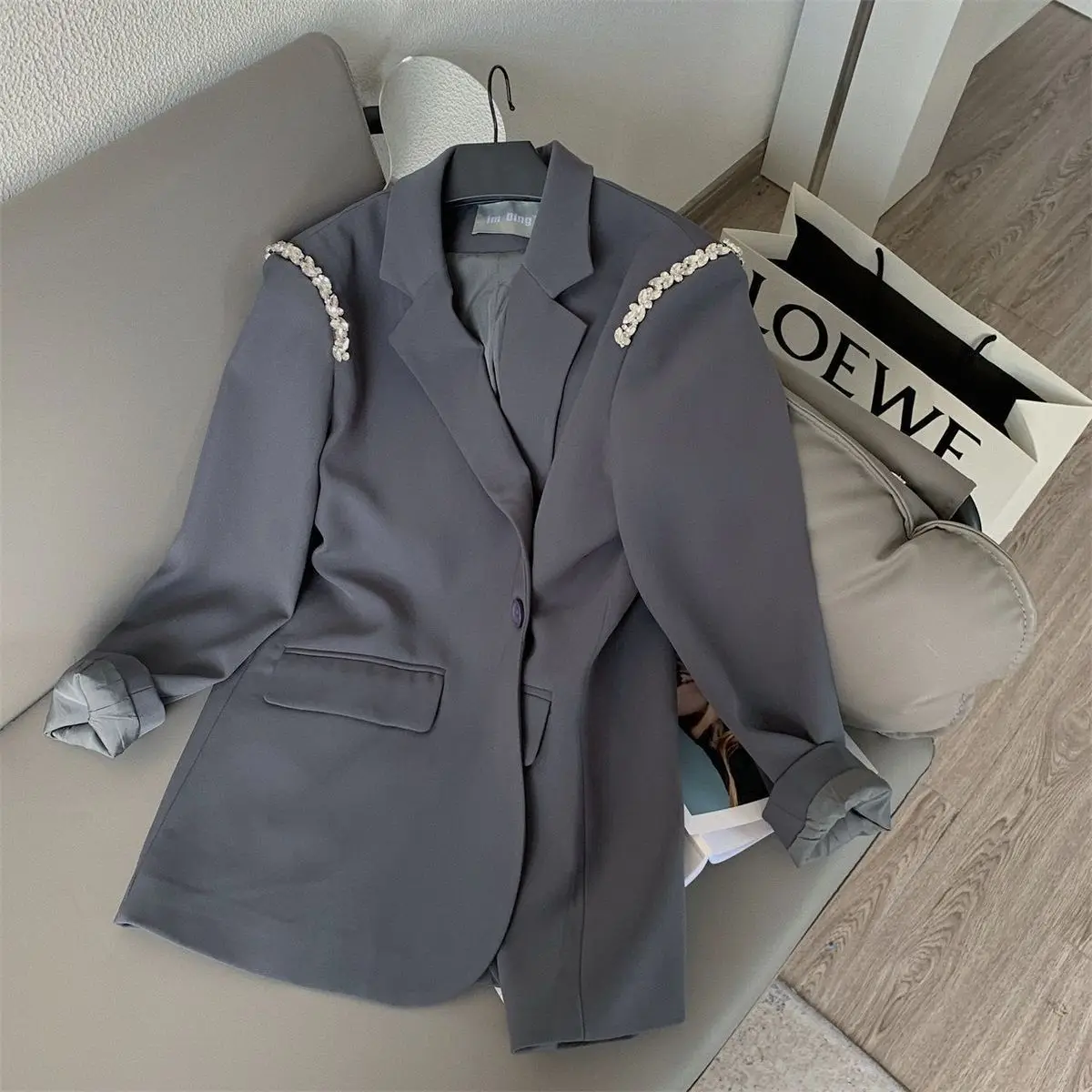 2023 New  Suit Coat Mid length Suit Top Trend  women blazers and jackets  blazer femenino  blazers for women