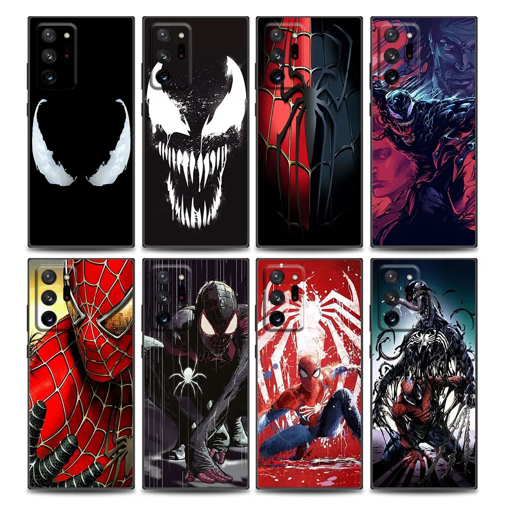

Marvel Venom Spiderman Phone Case for Samsung Note 8 Note 9 Note10 M11 M12 M30s M32 M21 M51 F41 F62 Silicone