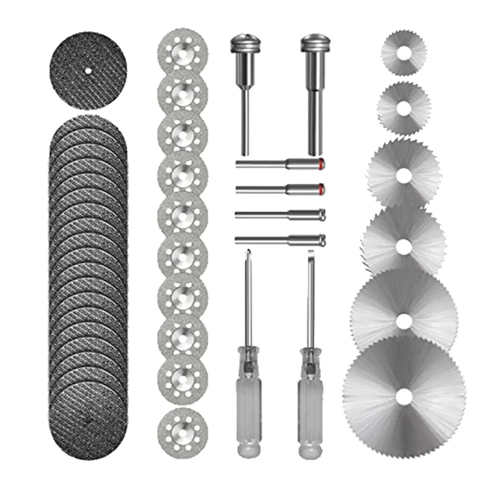 

44Pcs Cut Wheels with Mandrels Cutter Kit Circular saws Blade Resin Cut Off Wheels for Brick Woodworking