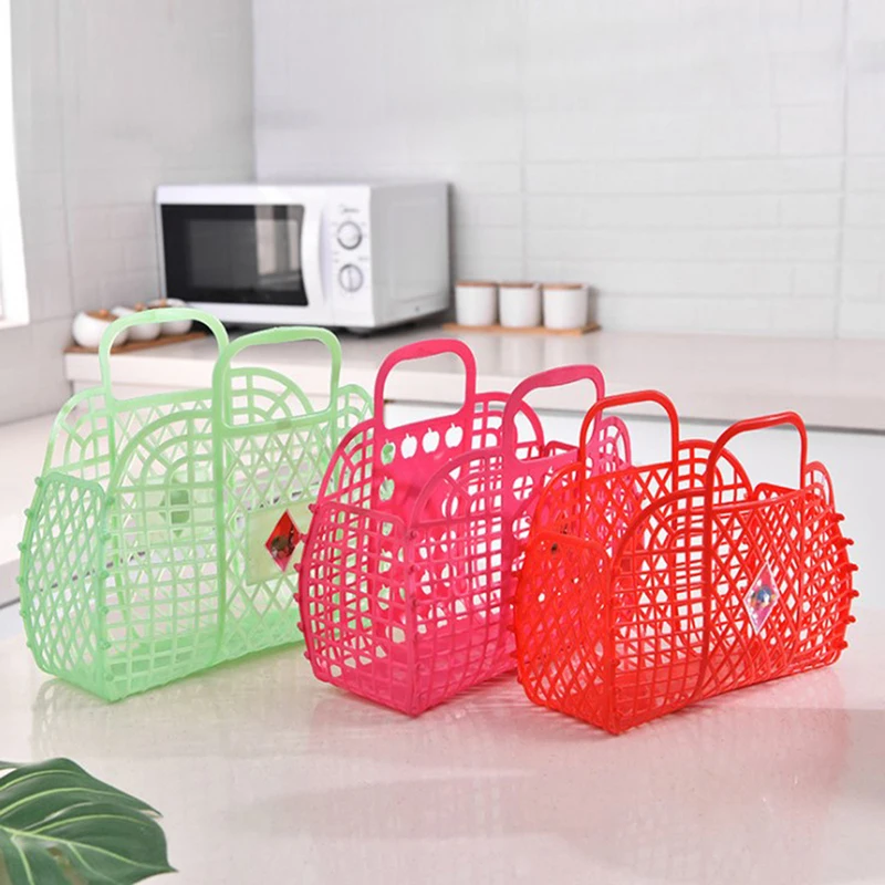 Портативная корзина для ванны 1 шт. мешок белья в ванную комнату полая пляжная