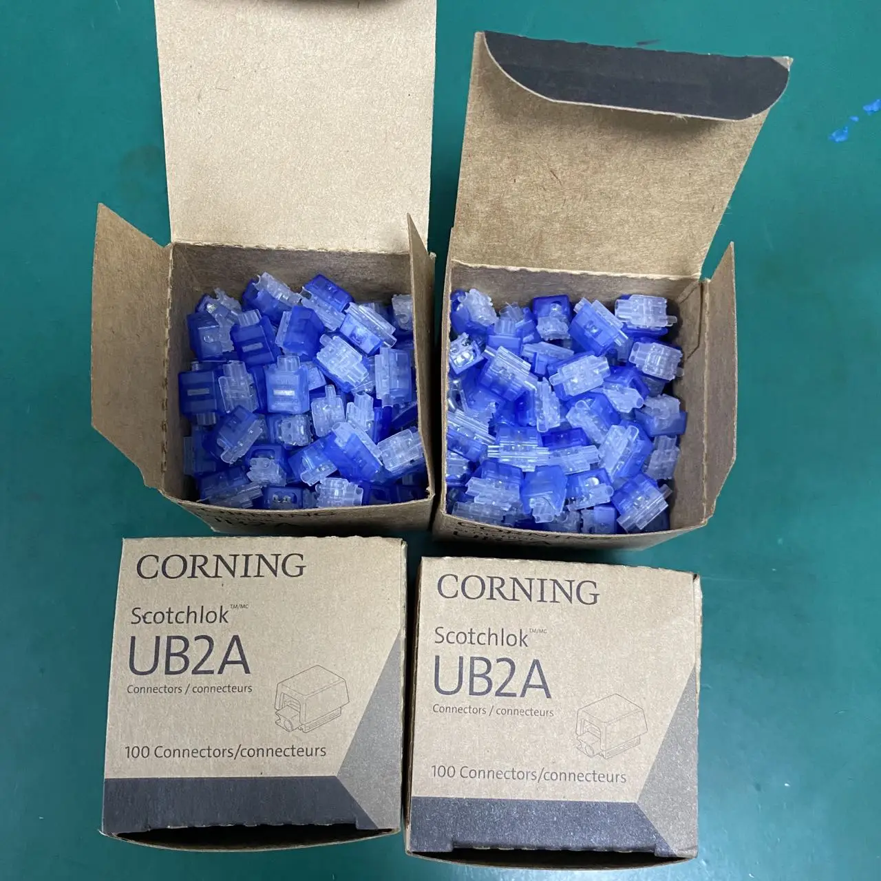 Original 100PCS 3M (CORNING ) Scotchlok UB2A K4 Wiring Subnet Wire Telephone Wire Crimp Terminal Fast Connector 0.4-0.9mm