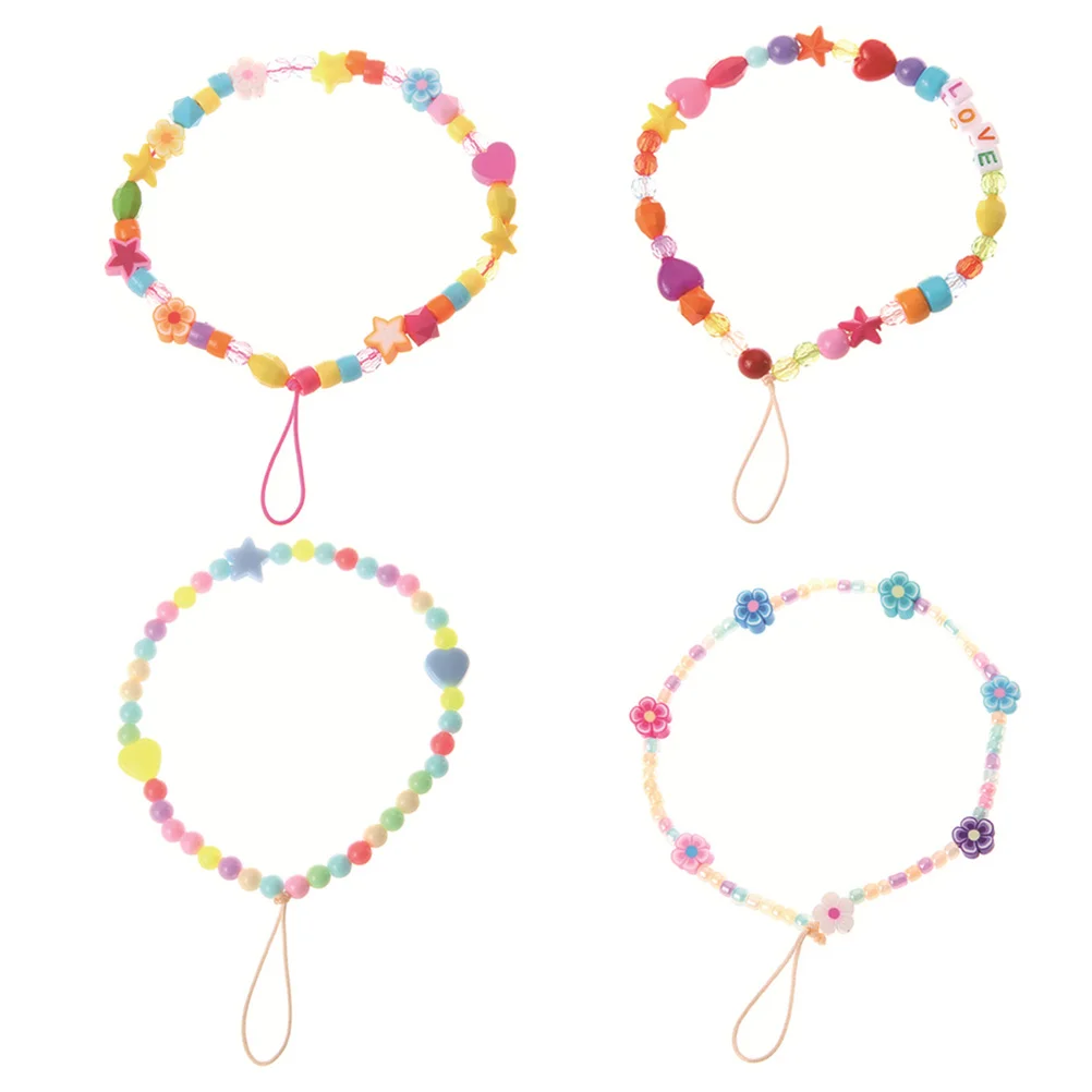 

Phone Wrist Strap Lanyard Straps Charm Hanging For Mobile Rope Phones Case Colorful Cellphone Beaded Chain Cell