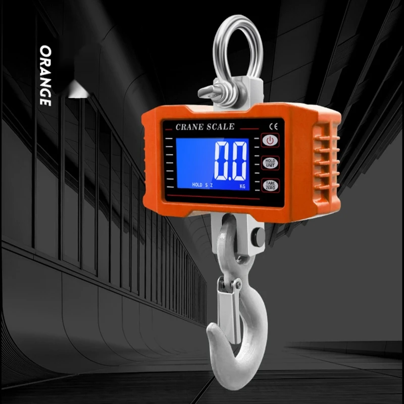 

Digital Hanging Scale with Cast Aluminum Case 500kg/1000kg 1000Lbs/2000lbs Compatible with Hunting Farm or Construction