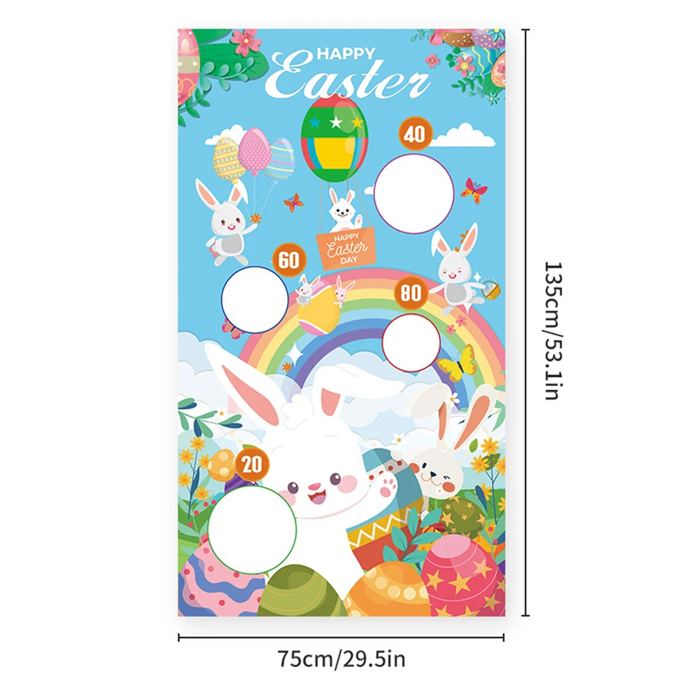 1 шт. пасхальный мешок с песком игровой флаг кролик пасхальное яйцо узор