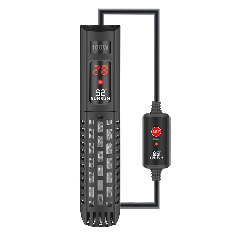 

SUNSUN Aquarium Submersible Heater Fish Tank LCD Display Digital Adjustable Water Heating Rod Constant Temperature Control 500W