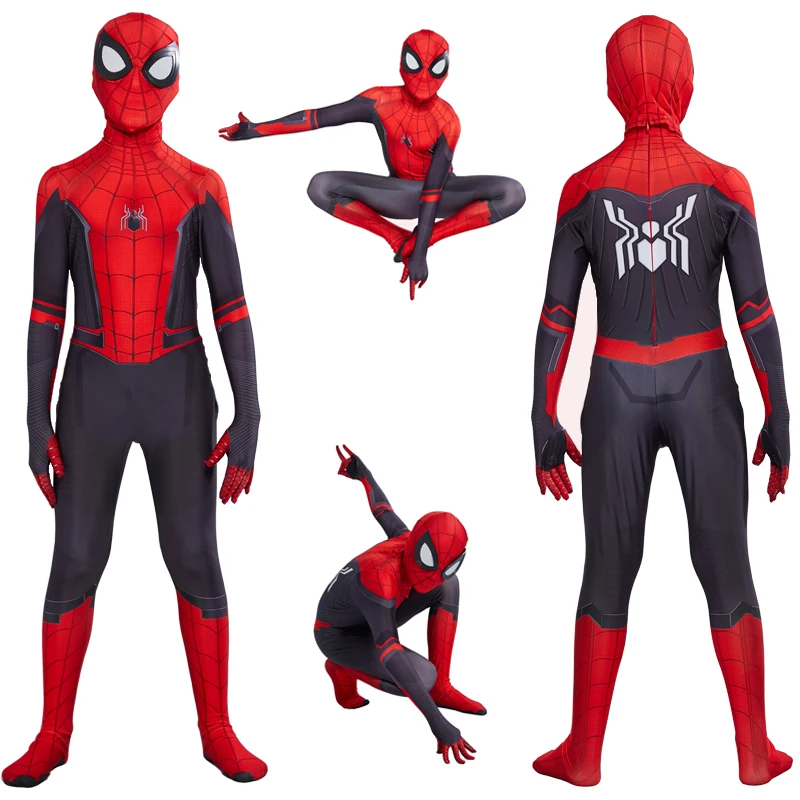 

Kids Marvel SpiderMan Cosplay Costume Iron Man SpiderMan Bodysuit Halloween Peter Parker Jumpsuit Superhero Children Adult Suit