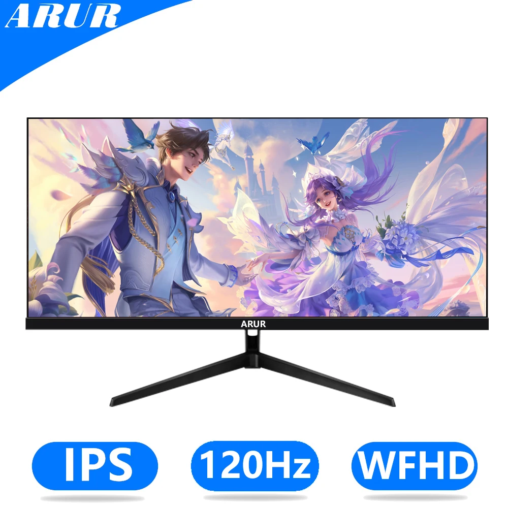 

ARUR 29 Inch Quasi-2K Monitor 120Hz IPS Desktop LED Not Curved Gamer Computer Screen 21:9 WFHD Wide Display DP/2560*1080