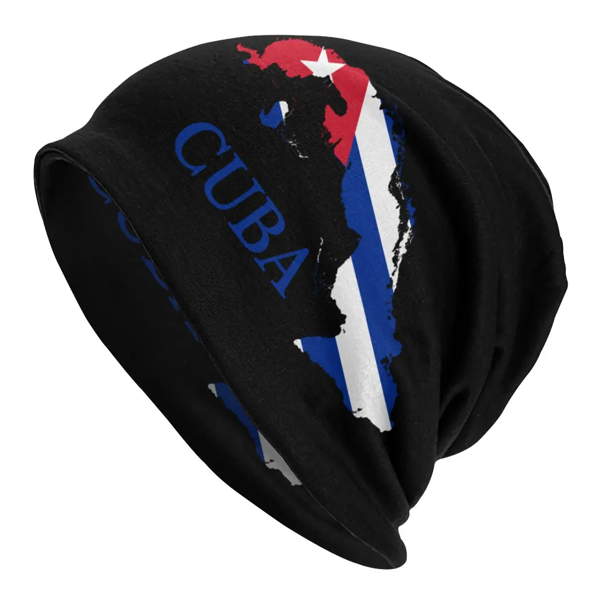 

Cuban Cuba Map Flag Bonnet Beanie Knitting Hat Women Men Hip Hop Unisex Adult Winter Warm Skullies Beanies Caps for Ski