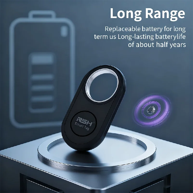 Фото Bluetooth-трекер Google Find My Smart Tag для поиска потерянных вещей, ключей, кошельков, багажа, домашних животных, с заменяемой батареей, совместим с Android. №3