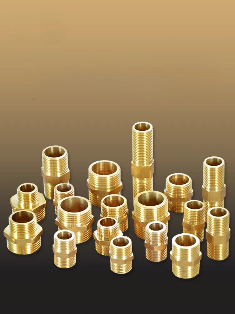 

1 Inch Copper Outer Wire Direct Alignment Short Wire Butt Lengthened Thread Inlet Pipe Connector Accessories of Pipe Fittings