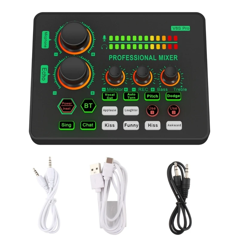 Звуковая карта Plug and Play Studio Recording Live с улучшенной обработкой звука для всех