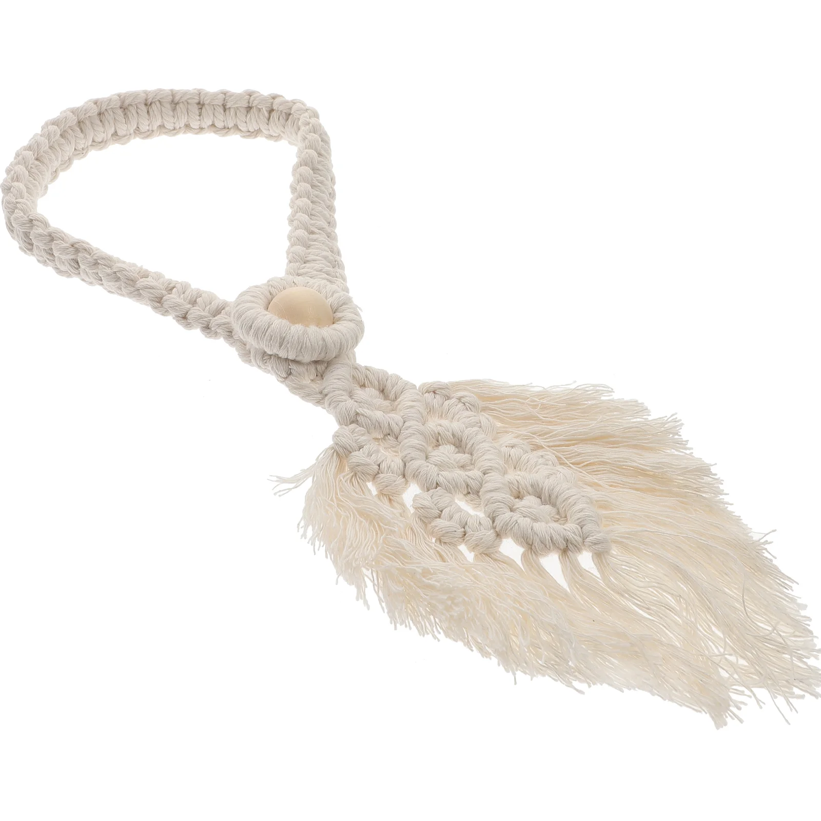 

Curtain Holdback Tiebacks Tie Buckle Cotton Rope Decorative Backs Drapes Braided Leaf Window Holder Drapery Farmhouse Shaped