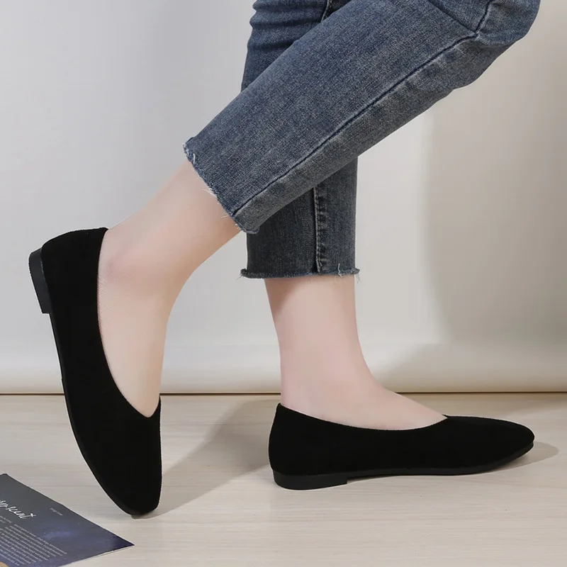 

Мокасины женские с квадратным носком, повседневные туфли с закрытым носком, плоская подошва, модные мокасины, для медсестер, 2023