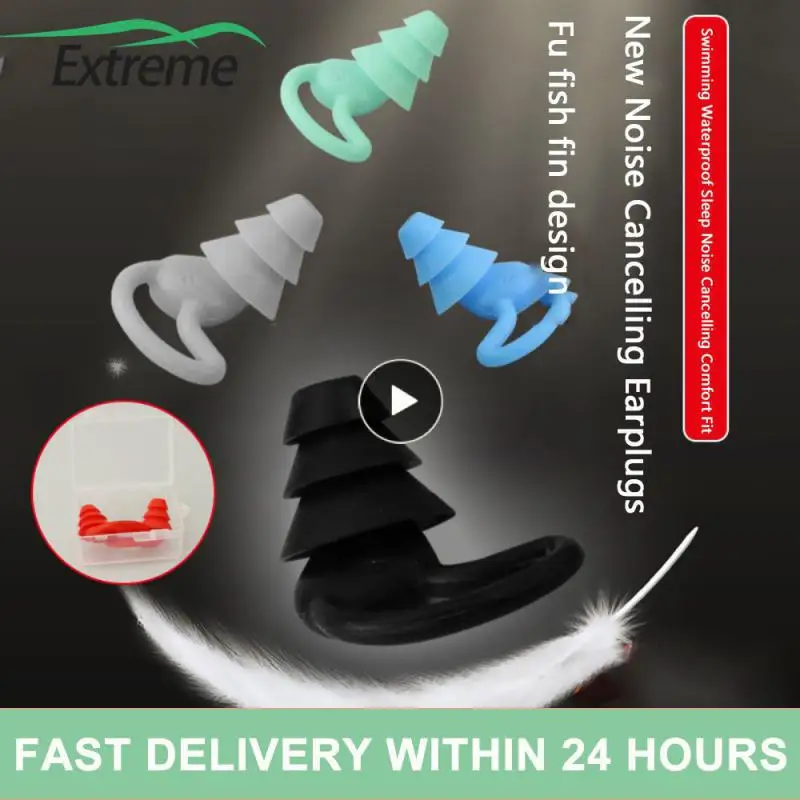 

Sleep Earplugs 30° On-ear Design Environmentally Friendly Swimming Earplugs Comfort Swimming Waterproof Silicone Earplugs Fit