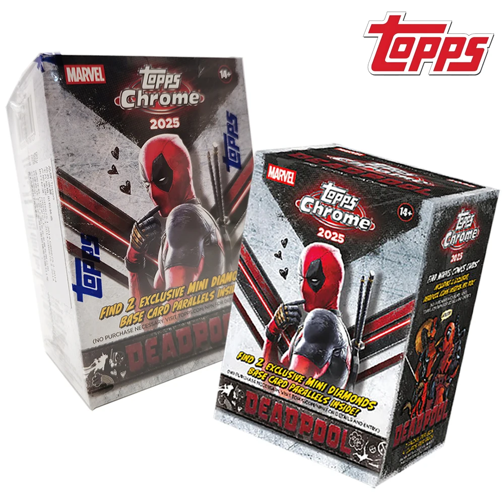 Фото Коллекционная карточка Topps Chrome Value Original Deadpool 2025 года: высококачественная, редкая, для мальчиков и девочек, ценный сувенир №1