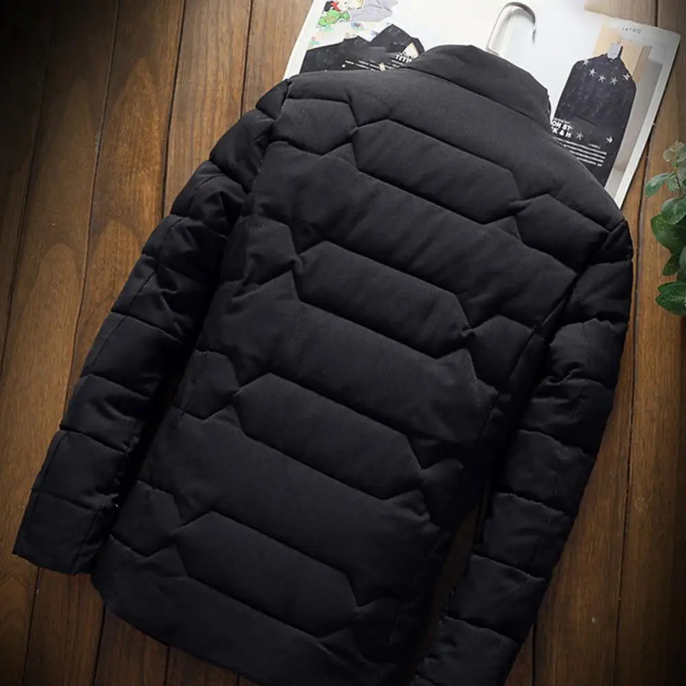 Men Windbreaker All Match Super Soft Zipper Coldproof Pockets Coat   Jacket Coat  Streetwear