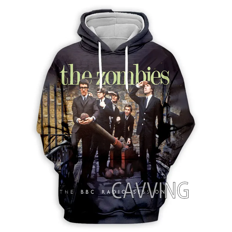 Толстовка с капюшоном для мужчин и женщин свитшот 3D принтом зомби рок худи в