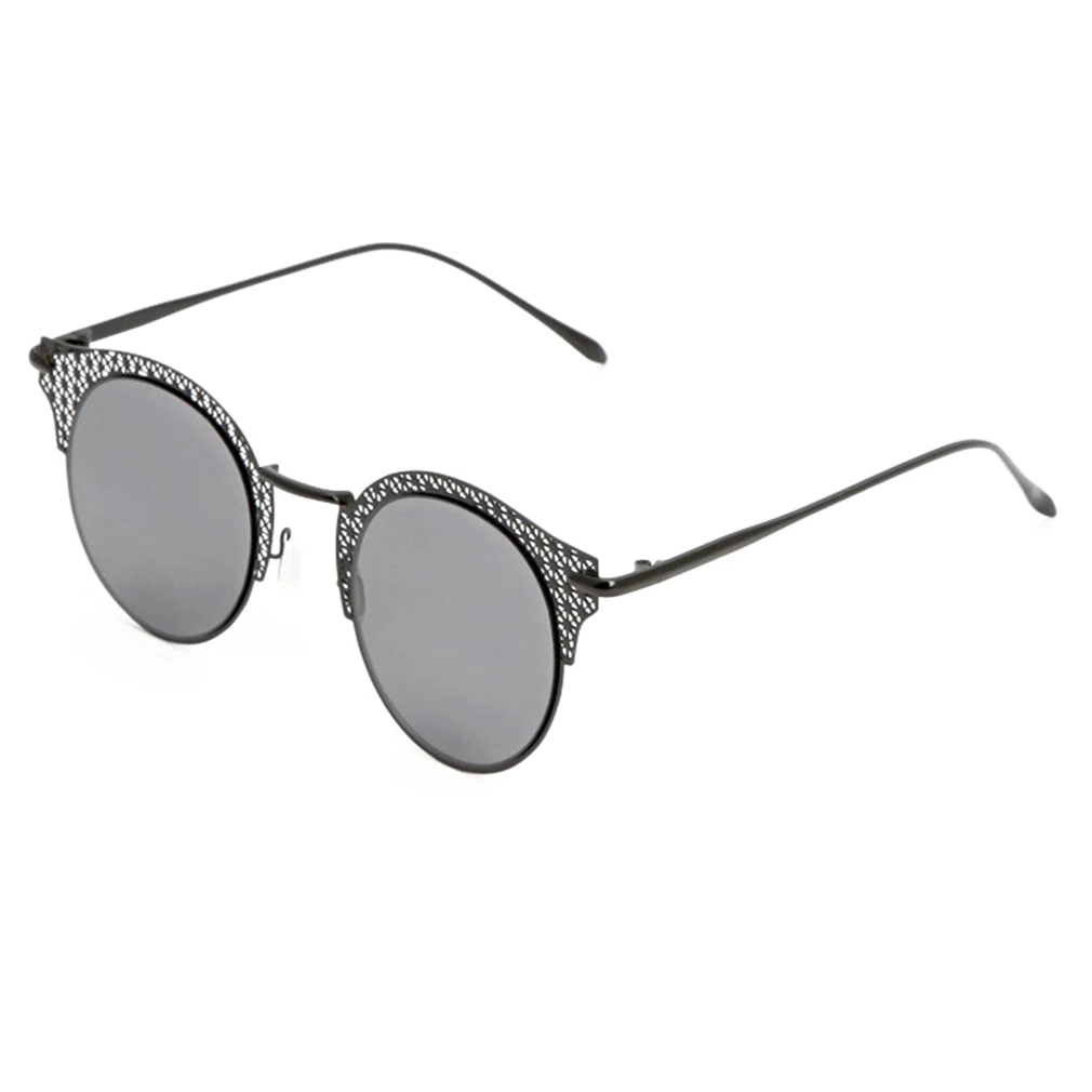 

Модные уличные женские солнцезащитные очки кошачий глаз в новом стиле стильные женские металлические Полуободковые солнцезащитные очки уличные очки Защита UV400 Лидер продаж