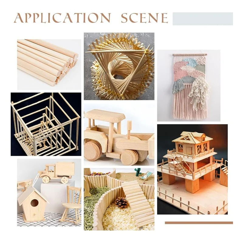 Искусственные Деревянные дюбели разных размеров круглые Буковые деревянные