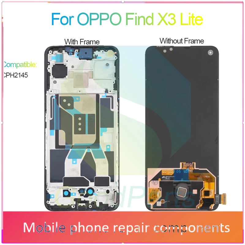 Для OPPO Find X3 Lite ЖК-экран 6,43 дюйма CPH2145 Find X3 Lite Замена сенсорного дигитайзера в сборе (art.: 3920d3114b911) - 3920d3114b911